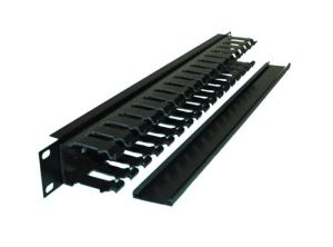 GHIDAJ ORIZONTAL CABLURI, METALIC, 1U, 19''