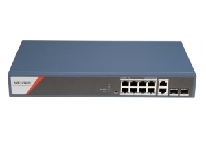 SWITCH MANAGED, 10 PORTURI (8 POE, 2 RJ45, 2 SFP)