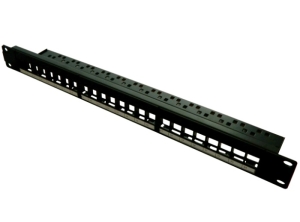 PATCH PANEL 24 PORTURI, 1U, NEECHIPAT, ECRANAT