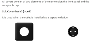 CARCASA ALBA INDIVIDUALA PENTRU OUTLETCORE BASIC
