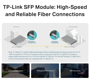MODUL SFP BIDIRECTIONAL, Tx1550nm / Rx1310nm